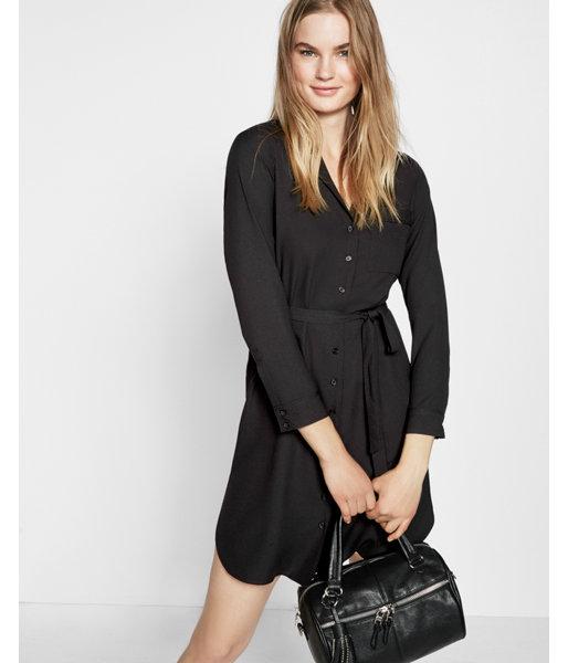 Express Womens Tie Waist Midi