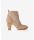 Express Womens Faux Suede Western Heeled Bootie