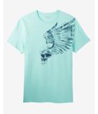 Express Winged Skull Crew Neck Graphic Tee