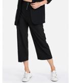 Express Womens Super High Waisted Wide Leg Cropped Pant
