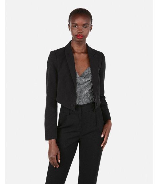 Express Womens Cropped Blazer