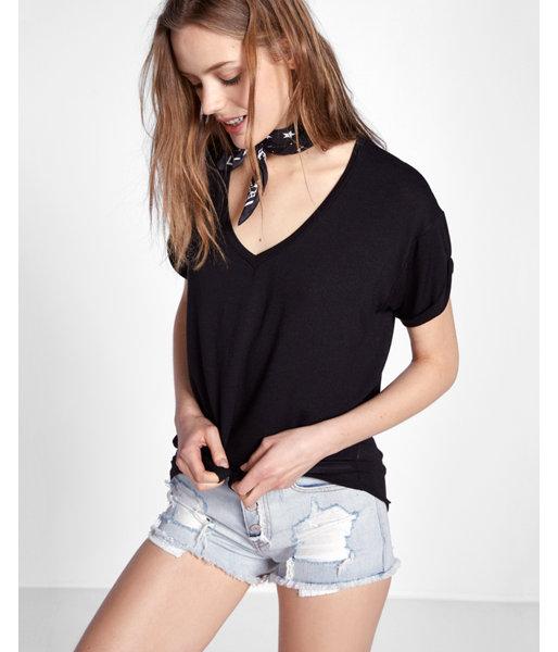 Express Rolled Sleeve Wedge Tee