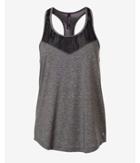 Express Womens Gray Mesh Inset Exp Core Relaxed Tank