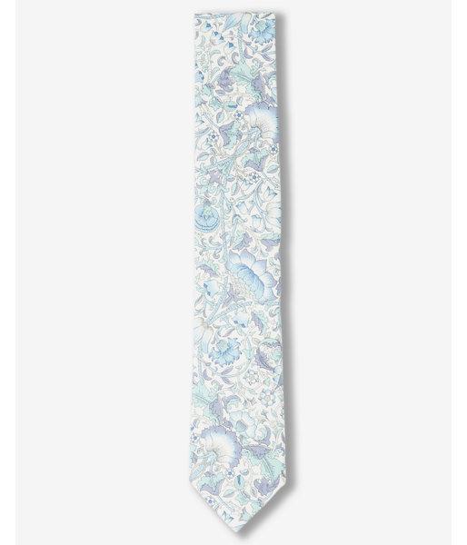 Express Mens Large Floral Print Slim Liberty Fabric Cotton Tie