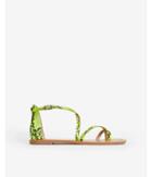 Express Womens Strappy Snakeskin Print Toe Ring