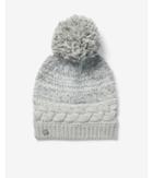 Express Womens Cable Knit Feathered Pom Beanie