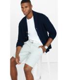 Express Men's Shorts 10 Inch Belted Gray Sailboat Print