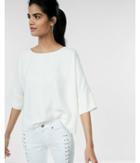 Express Three-quarter Sleeve Cocoon Blouse