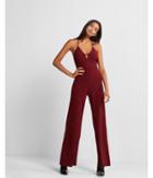 Express Womens Cut-out Front Jumpsuit