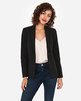 Express Womens Peak Lapel Two Button Blazer