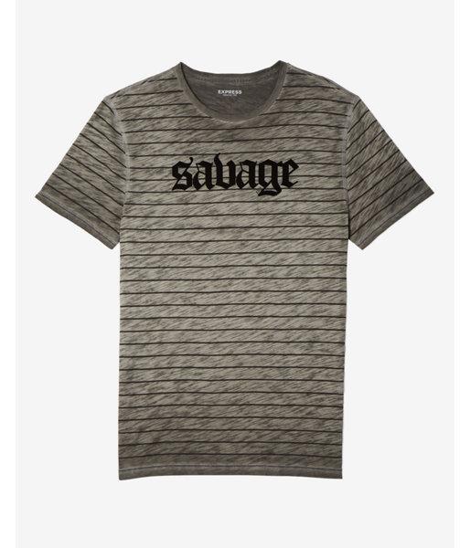 Express Stripe Savage Graphic Tee