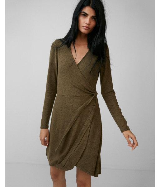 Express Womens Cozy Wrap Dress