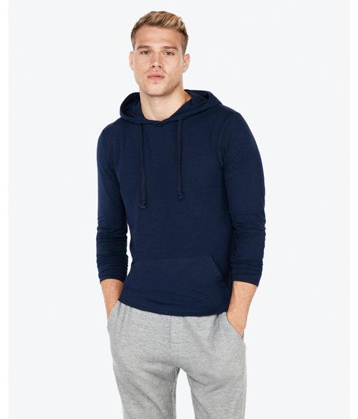 Express Mens Solid Heather Popover Hoodie