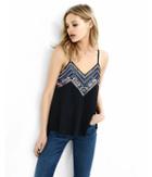 Express Womens Sequin Embellished Geo Pattern Cami