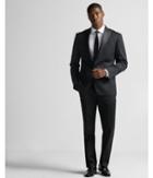 Express Modern Producer Black Cotton Sateen Tuxedo Jacket