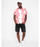 Express Mens Slim Pineapple Print Short Sleeve Cotton