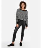 Express Womens Striped Dolman Sleeve Cropped