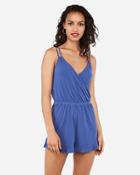 Express Womens Double Strap Surplice Romper