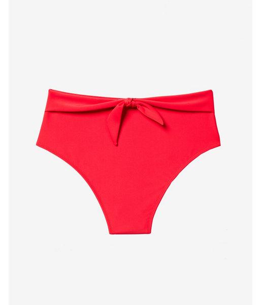 Express Womens High Waisted Tie Front Bikini Bottoms