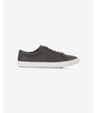 Express Mens Gray Perforated Low Top Lace-up