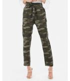 Express Womens High Waisted Paperbag Cargo Pant