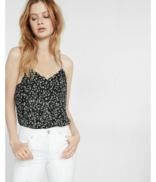 Express Womens Floral Print Barcelona Cami