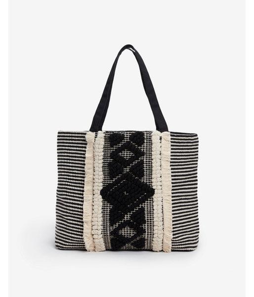 Express Womens Neutral Fabric Tote