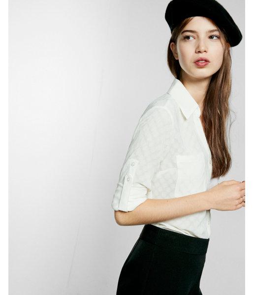 Express Womens Original Fit Large Dot Portofino