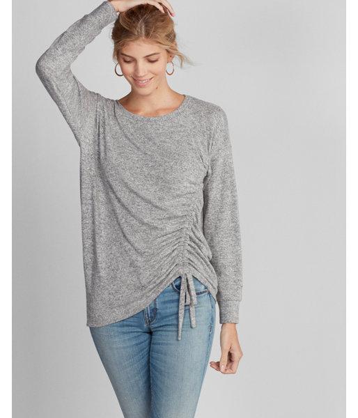 Express Plush Jersey Front Tie Long