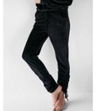 Express Velour Ruched Ankle Jogger Pant