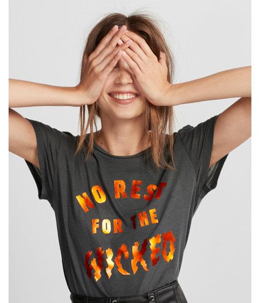 Express Womens No Rest For The Wicked Graphic Tee