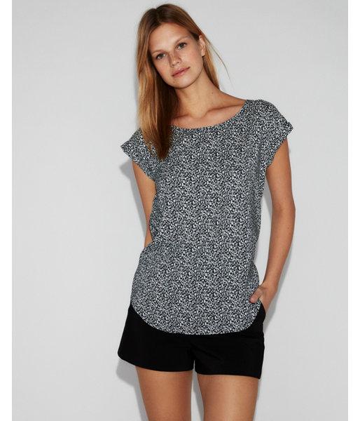 Express Womens Print Lace-up Gramercy Tee
