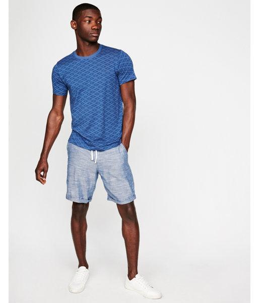 Express Mens Ikat Print Crew Neck Tee