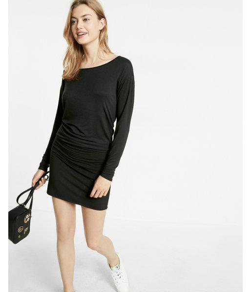 Express Womens Wide Neck Wedge Dress