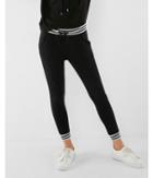 Express Womens Petite Low Rise Striped Trim Jogger Pant