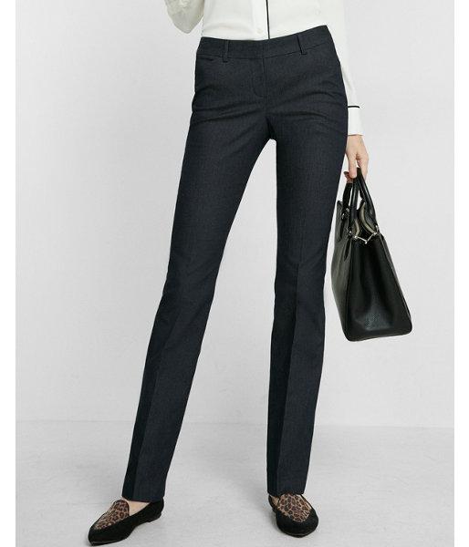 Express Womens Low Rise Denim Barely Boot Editor Pant