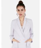 Express Womens Double Breasted Patch Pocket Boyfriend Blazer