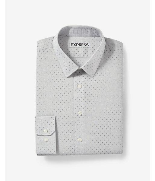 Express Mens Extra Slim Dotted Print Dress
