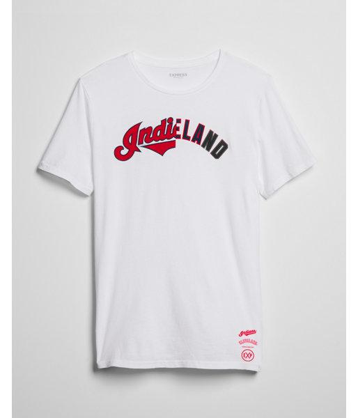 Express Mens Cleveland Indians Crew Neck Tee