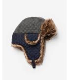 Express Mens Quilted Faux Fur Trapper Hat