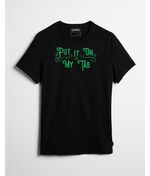 Express Mens Put It On My Tab Graphic Tee