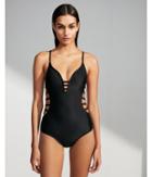Express Womens Strappy Open Back One-piece
