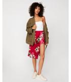 Express Womens Floral Tie Wrap