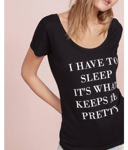 Express Womens Express One Eleven Pretty Sleep Graphic Tee