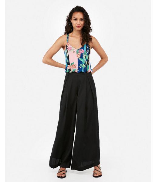 Express Womens Floral Strappy Banded Bubble Cami
