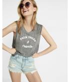 Express Womens Express One Eleven Palm Trees And Tequila Tank