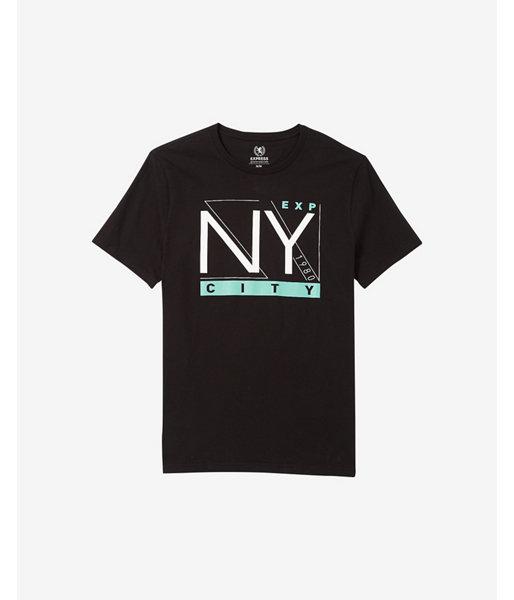 Express Mens Ny City Bold Lines Graphic T-shirt