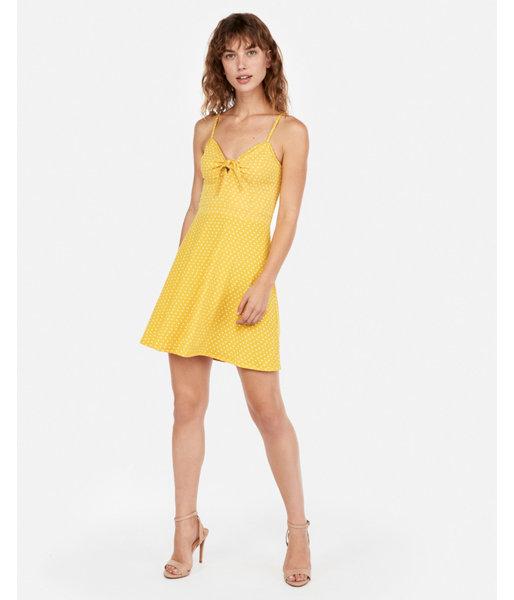 Express Womens Knot Tie Fit And Flare