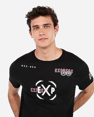 Express Mens Expressress Express Logo Graphic T-shirt