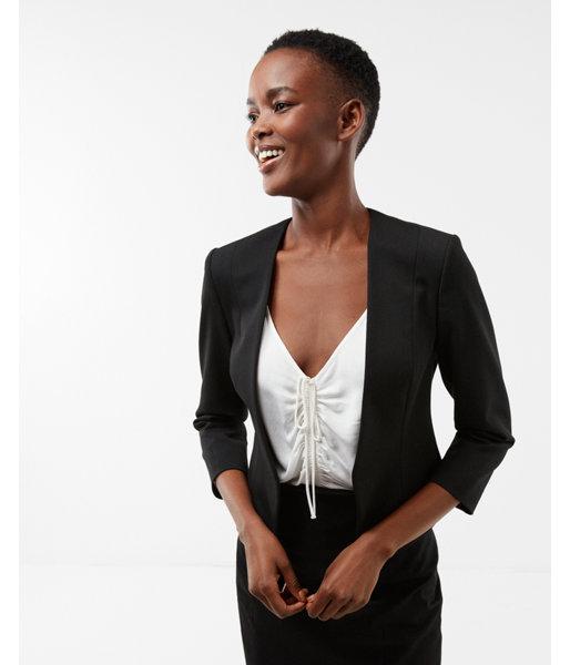 Express Womens Petite Cutaway Blazer